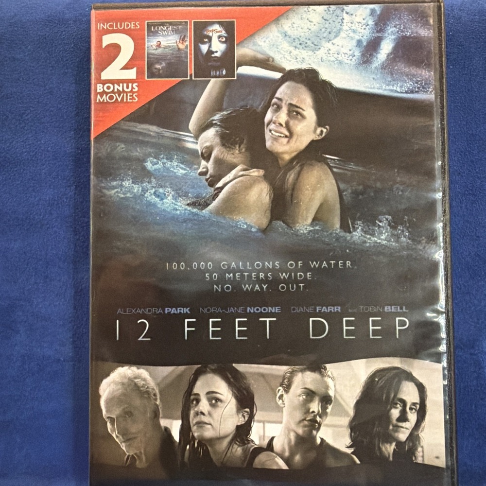 12 Feet Deep (2 Bonus Movies The Longest Swim & Keepsake) - DVD